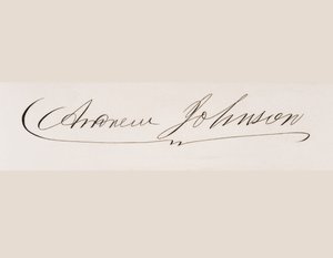 Firma de Andrew Johnson